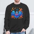 Little Ghost Coffee Tee Spooky Season Ghost Reading Book Sweatshirt Gifts for Old Men