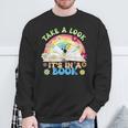 Take A Look Its In Book Books Lover Librarian Bookworm Sweatshirt Gifts for Old Men