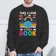 Take A Look It's In A Book Reading Vintage Retro Rainbow Sweatshirt Gifts for Old Men Take A Look It's In A Book Reading Vintage Retro Rainbow Sweatshirt Gifts for Old Men