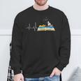Love Books Heartbeat Reading Book Bibliophile Avid Reader Sweatshirt Gifts for Old Men