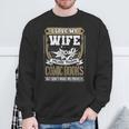 I Love My Wife More Than Comic Books Graphic Sweatshirt Gifts for Old Men