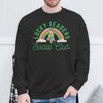 Lucky Readers Social Club Leprechaun St Patricks Book Lover Sweatshirt Gifts for Old Men