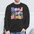 Magazine Letters Read More Books Sweatshirt Gifts for Old Men
