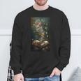 Magical Book Floral Coffee Books Nature Fantasy Sweatshirt Gifts for Old Men