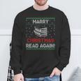 Marry Chistmas Read Again Book Lover Xmas Reader Sweatshirt Gifts for Old Men Marry Chistmas Read Again Book Lover Xmas Reader Sweatshirt Gifts for Old Men