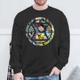 Marvel Widow Retro Comic Book Filled Spy Icon Sweatshirt Gifts for Old Men