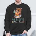 Mir Reicht's Ich Geh Resen Books Reading Fan Bookworm Owls Sweatshirt Gifts for Old Men Mir Reicht's Ich Geh Resen Books Reading Fan Bookworm Owls Sweatshirt Gifts for Old Men