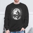Mouse Reading Book Full Moon Lake Scenery Sweatshirt Gifts for Old Men Mouse Reading Book Full Moon Lake Scenery Sweatshirt Gifts for Old Men