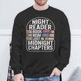 Night Reader Book Mom Lost In Midnight Chapters Sweatshirt Gifts for Old Men