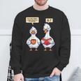 How Many Nights Reading Goose Book Lover Reader Sweatshirt Gifts for Old Men