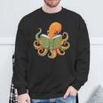 Octopus Reading Book Bookworm Librarian Women Men Kids Sweatshirt Gifts for Old Men