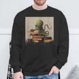 Octopus Reads a Book Book Lovers Sweatshirt Gifts for Old Men