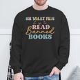 Oh What Fun It Is To Read Banned Books And Coffee Fight Evil Sweatshirt Gifts for Old Men