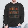 Old Books On Vintage Bookshelves Dark Academia Aesthetic Sweatshirt Gifts for Old Men Old Books On Vintage Bookshelves Dark Academia Aesthetic Sweatshirt Gifts for Old Men