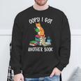 Oops I Got Another Book Cat Reader Sweatshirt Gifts for Old Men