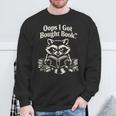 Oops I Got Bought Book Raccoon Reading Bibliophile Sweatshirt Gifts for Old Men Oops I Got Bought Book Raccoon Reading Bibliophile Sweatshirt Gifts for Old Men
