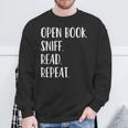 Open Book Sniff Read Repeat T-Shirt Sweatshirt Gifts for Old Men Open Book Sniff Read Repeat T-Shirt Sweatshirt Gifts for Old Men