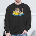 Otter Reading Bookaholics Sea Otter And Book Lover Sweatshirt Gifts for Old Men