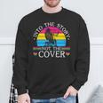 Pansexual Pride Genderqueer Book Pun Pansexuality Pan Pride Sweatshirt Gifts for Old Men