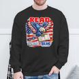 Patriotic Eagle Reading Book Read Blue Since 1776 Sweatshirt Gifts for Old Men Patriotic Eagle Reading Book Read Blue Since 1776 Sweatshirt Gifts for Old Men