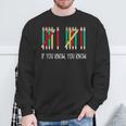 Pencil If You Know You Know 6 7 Reading Book Christmas Sweatshirt Gifts for Old Men