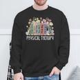 Physical Therapy Floral Book Easter PT Physical Therapist Sweatshirt Gifts for Old Men Physical Therapy Floral Book Easter PT Physical Therapist Sweatshirt Gifts for Old Men