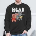 Pig Elephant Reading Cute Book Lover Bookworm Boys Girls Kid Sweatshirt Gifts for Old Men Pig Elephant Reading Cute Book Lover Bookworm Boys Girls Kid Sweatshirt Gifts for Old Men