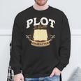 Plot It Builds Character Book Reading Sweatshirt Gifts for Old Men Plot It Builds Character Book Reading Sweatshirt Gifts for Old Men