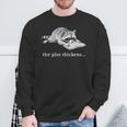 The Plot Thickens Raccoon Book Lover Sweatshirt Gifts for Old Men