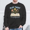 Plot Twist I'm Pregnant Literary Pregnancy Announcement Book Sweatshirt Gifts for Old Men Plot Twist I'm Pregnant Literary Pregnancy Announcement Book Sweatshirt Gifts for Old Men