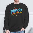 Popou Grandpa Man Myth Legend Hero Pop Art Comic Book Sweatshirt Gifts for Old Men