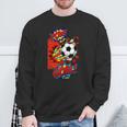 Pow Goal Comic Book Pop Art Brick Wall Smash Soccer Sweatshirt Gifts for Old Men