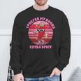 I Prefer My Books Extra Spicy Book Lovers Sweatshirt Gifts for Old Men