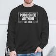 Published Author Est 2026 Writer Life Book Lover Sweatshirt Gifts for Old Men