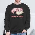 Read-A-Lotl Axolotl Books Reader Sweatshirt Gifts for Old Men