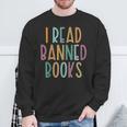 I Read Banned Books Challenged Books Sweatshirt Gifts for Old Men