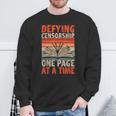 Read Banned Books Defying Censorship Banned Books Sweatshirt Gifts for Old Men