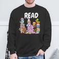 Read Book Club Piggie Elephant Pigeons Teacher Library For Men Women Kids Sweatshirt Gifts for Old Men