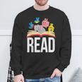 Read Book Cute School Teacher Librarian Elephant Pigeon Sweatshirt Gifts for Old Men Read Book Cute School Teacher Librarian Elephant Pigeon Sweatshirt Gifts for Old Men