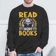 Read More Books Book Lovers Reading Sweatshirt Gifts for Old Men
