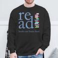 Read Because Books Are Brain Food Reading Rocks Literary Tee Sweatshirt Gifts for Old Men