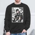 Read Books Fight Fascists Punk Girl Sweatshirt Gifts for Old Men
