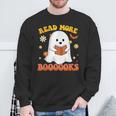 Read More Books With Ghost For Halloween Teacher Costume Sweatshirt Gifts for Old Men Read More Books With Ghost For Halloween Teacher Costume Sweatshirt Gifts for Old Men