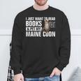 Read Books Pet My Maine Coon Bookworm Cat Lover For Men Women Kids Sweatshirt Gifts for Old Men Read Books Pet My Maine Coon Bookworm Cat Lover For Men Women Kids Sweatshirt Gifts for Old Men