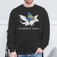 We Read At Dawn Bookish Frog Wizard Reading Sweatshirt Gifts for Old Men We Read At Dawn Bookish Frog Wizard Reading Sweatshirt Gifts for Old Men