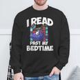 I Read Past My Bedtime Book Bookworm Sweatshirt Gifts for Old Men