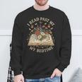 I Read Past My Bedtime Floral Book Lover Bookworm Sweatshirt Gifts for Old Men