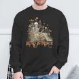 Read In Peace Skeleton Reading Book Halloween Bookish Sweatshirt Gifts for Old Men