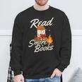 Read S'More Books Book Lover Reading Bookworm Reader Sweatshirt Gifts for Old Men