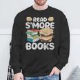 Read S'More Books Camping Reading Bookworm Book Lover Grunge Sweatshirt Gifts for Old Men